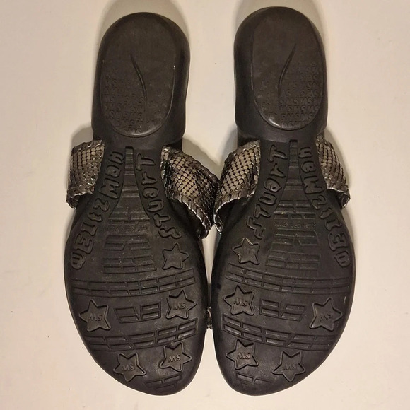 Stuart Weitzman Fancy  Free Pewter sandals SZ - Picture 6 of 11